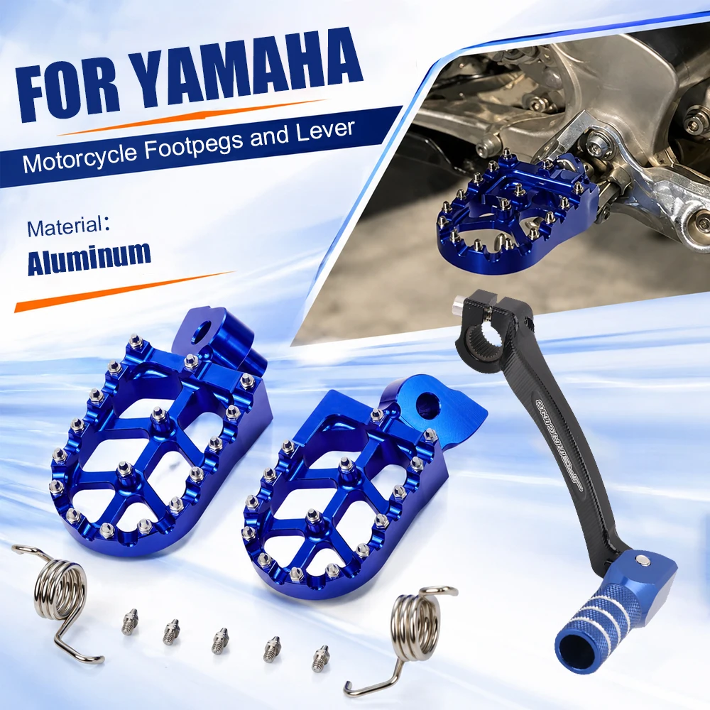Motorcycle Gear Shift Foot Lever Footrests Pedals Footpegs For YAMAHA YZ250F YZ450F YZ250FX YZ450FX WR250F WR450F Dirt Pit Bike
