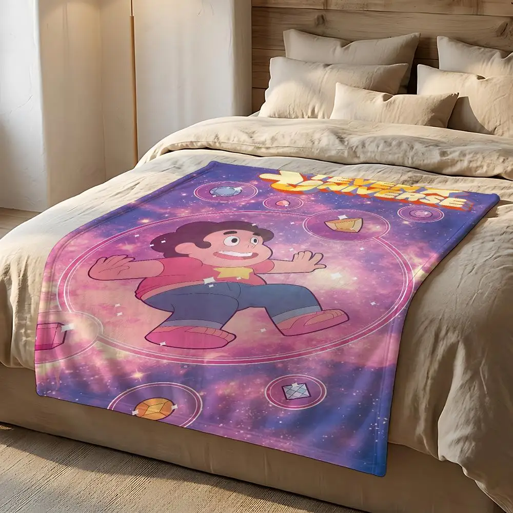 Animated Series Steven Universe Throw Short Plush Throw Blanket Soft Skin-Friendly Multi-Scene Home Office