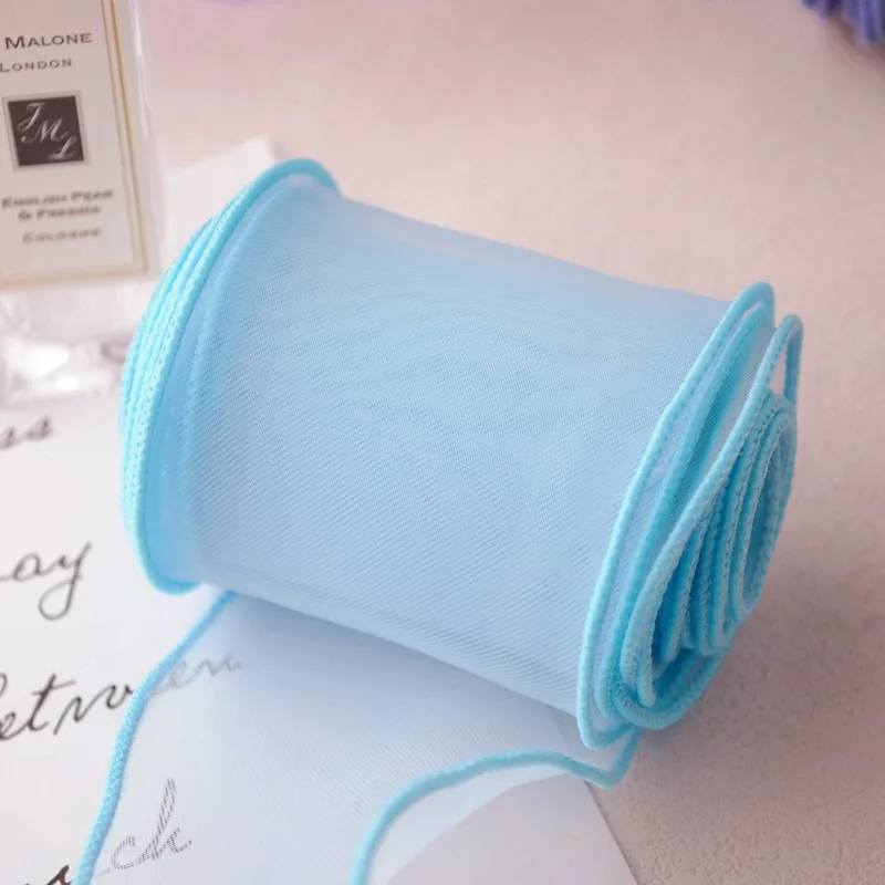 Matte Fishtail Silk Organza Ribbon Roll for Gift Wrapping Flowers, Bouquet Packaging Bow Material Hair Ornament Decoration Gauze