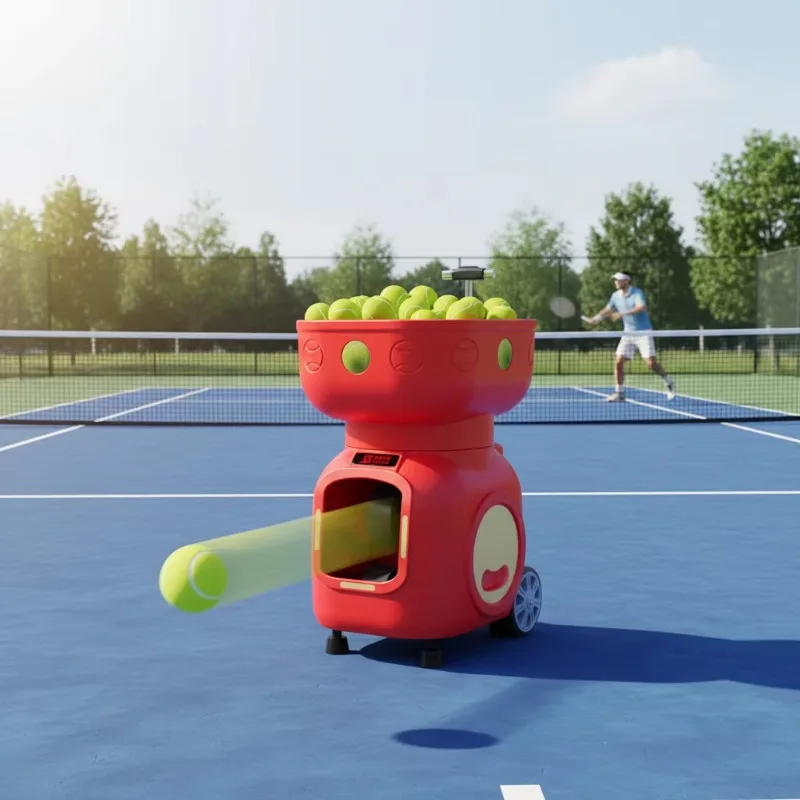

T7 Portable Tennis Ball Feeder & Thrower Machine-Durable ABS Iron Construction 120-Ball Capacity for Outdoor/Indoor Use