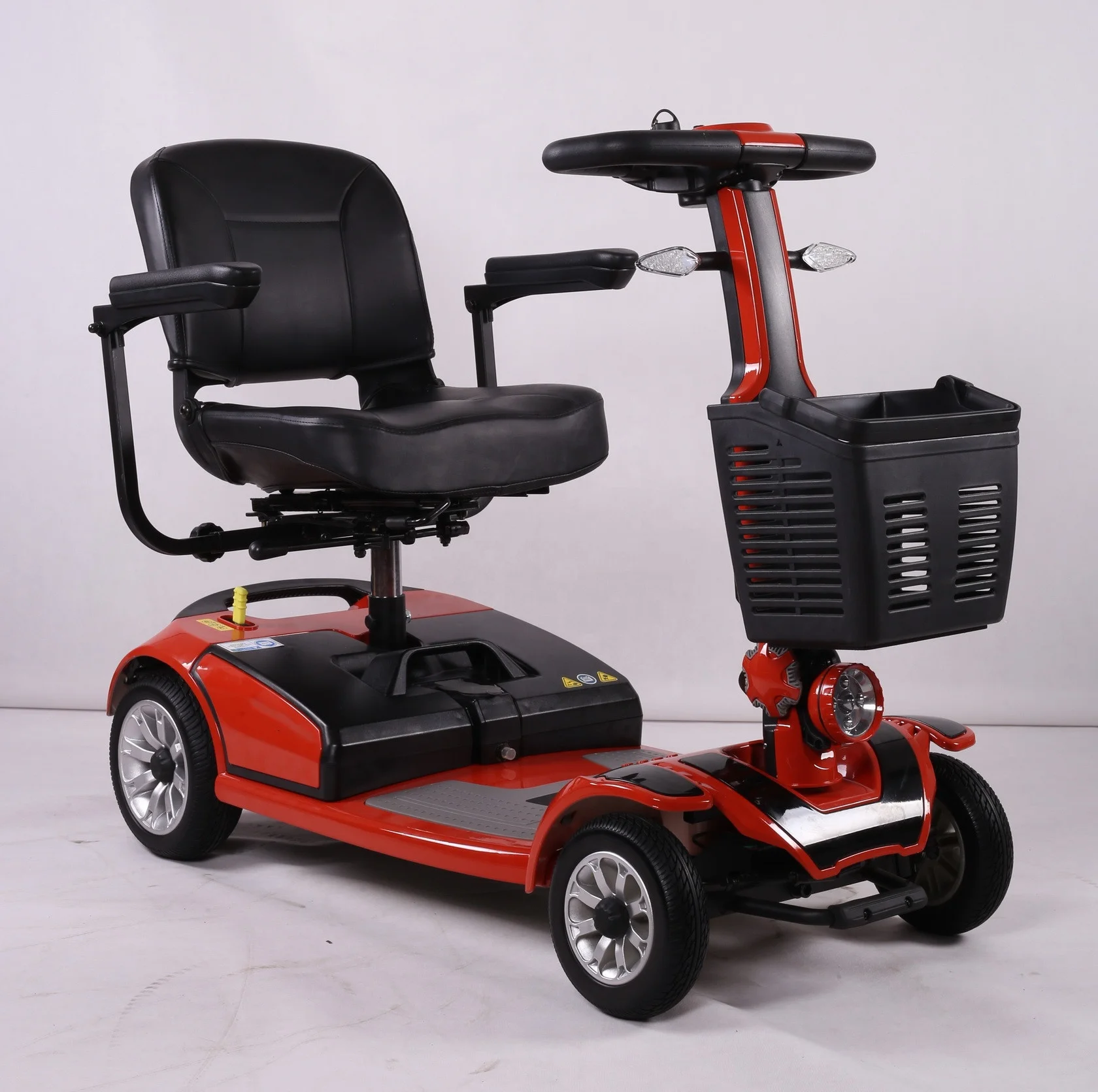 mini electric mobility scooter with four wheels