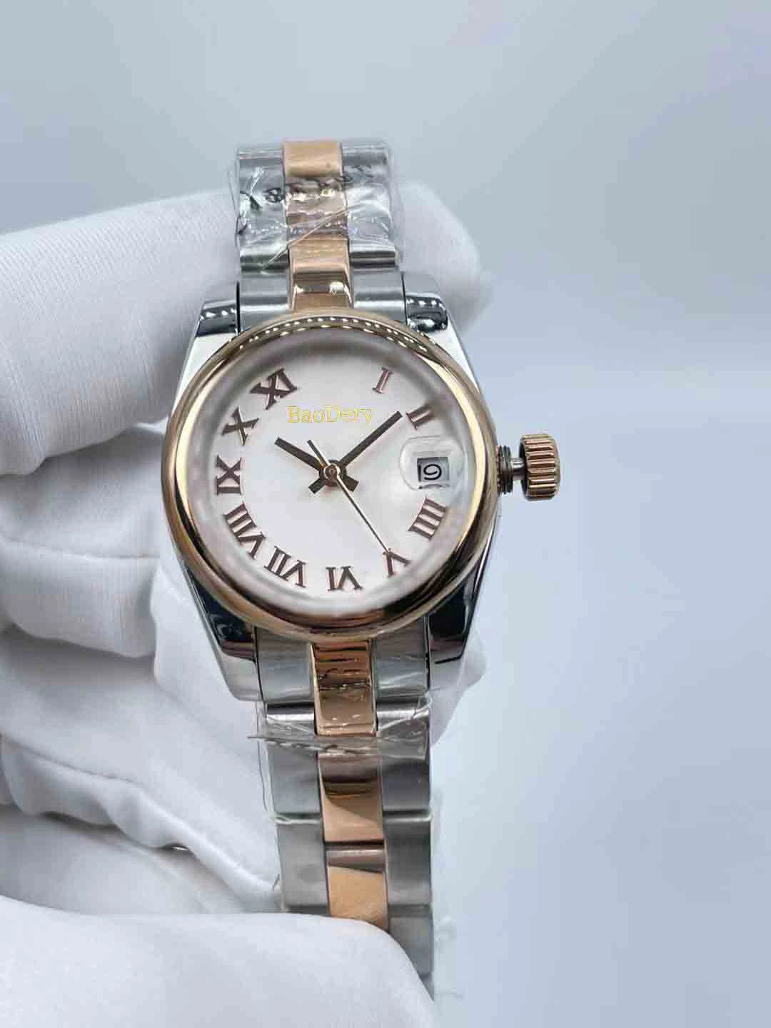 

Custom Logo26mmLuxury ladies' mechanical watch, Roman digital calendar window, fashionable and high-end, the best gift for ladie