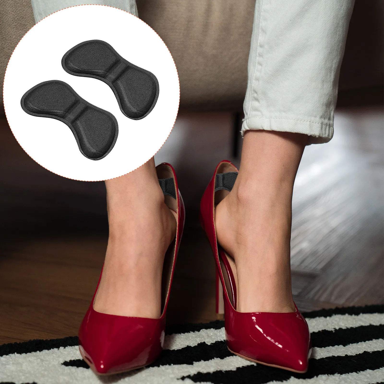 3Pairs Shoe Heel Patches Wear-Resistant Heel Anti-Slip Pads Designed for All Footwear Types Including Heels Boots Sneakers Foot
