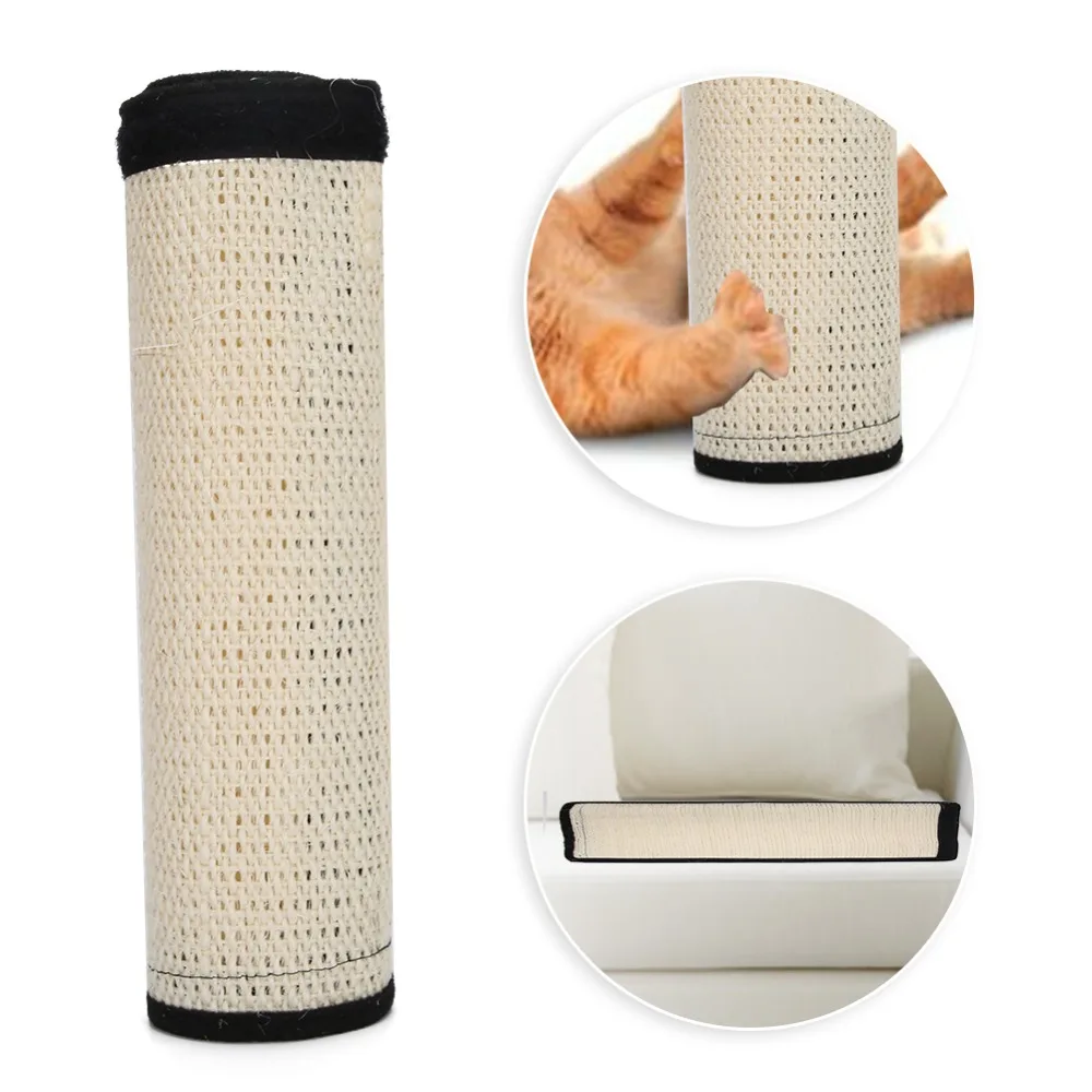 Sisal Cat Scratching Mat Wearproof Anti-scratch Sisal Scratcher Pad Flexible White Furniture Protector Indoor Scratching - view 4
