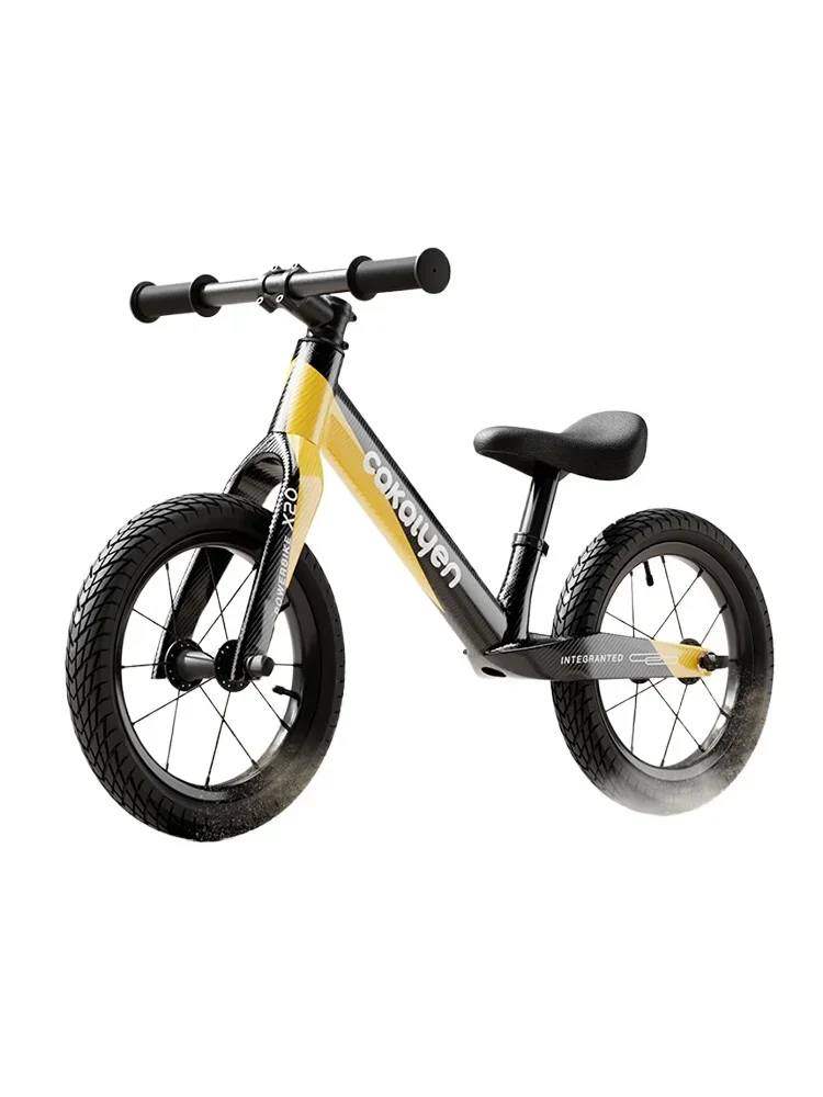 Carbon fiber balance bike Children's pedal-free scooter