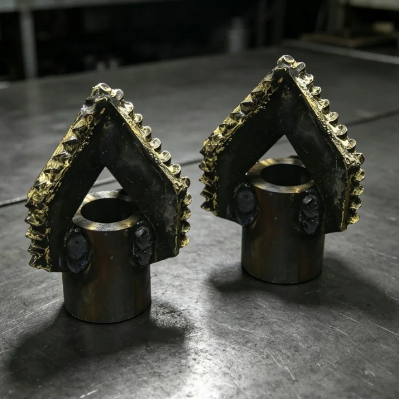 1PC Three Wing Drill Bit For Small Water Well Drilling Rig In Soil Sand Mud Soft Stratum With Middle Octagonal Shank Connection