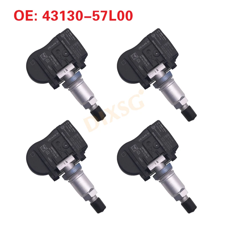 New 43130-57L00 4313057L00 Tire Pressure Sensor 4pcs For CHRYSLER 200 300 SEBRING DODGE AVENGER JEEP COMPASS Suzuki Kizashi