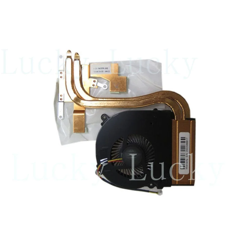 f   Laptop CPU GPU FAN&Heatsink For CLEVO BS5405MS-U2Y 6-31-N87PN-102 6-31-N87PN-201