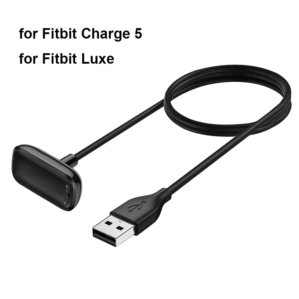 Original Charger Cable for Fitbit Charge 5 /6 USB Charging Cable Cord Dock Stand Accessories for Fitbit Luxe Smartwatch