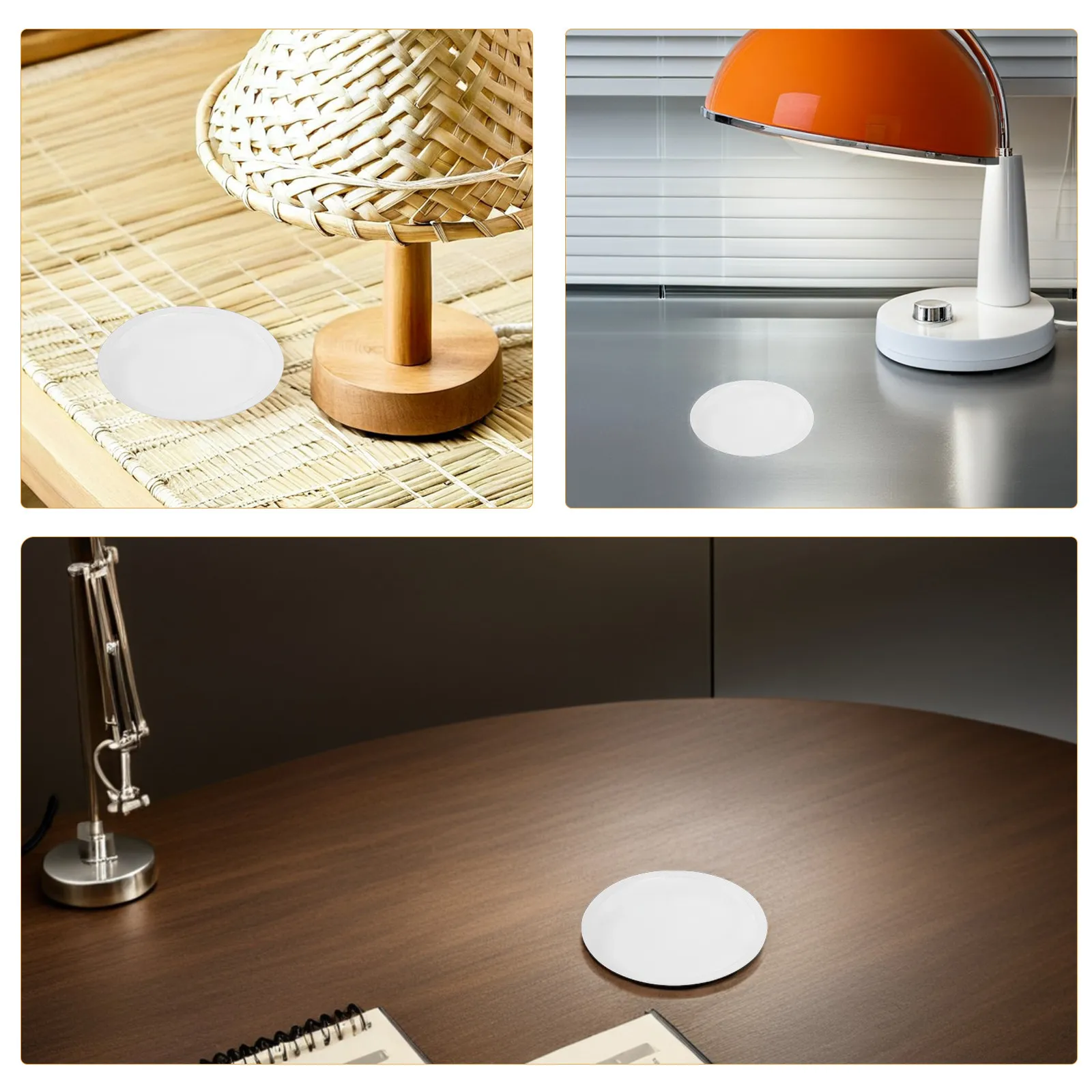 2Pcs Lamp Shade Dust Cover Round Removable Clear Acrylic Protector for Pendant Ceiling Light Dustproof Lampshade Cover