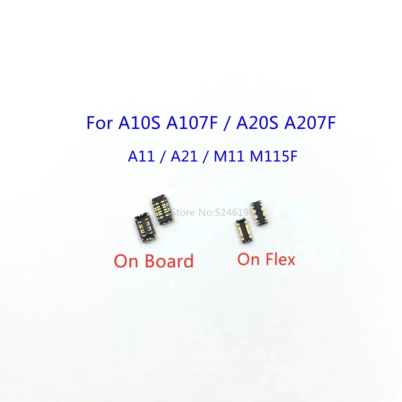 5-10pcs FPC Battery Flex Clip Connector For Samsung Galaxy A10S A107F A11 A115F A20S A207F A21 A215F M11 M115F Plug On Board
