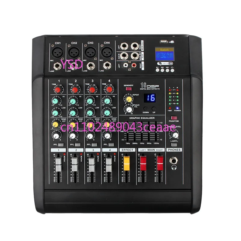 402D mixer 4 channels with Bluetooth USB reverb adjustment