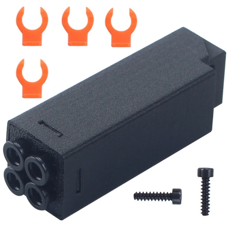 

G88D Легкая пластиковая втулка принтера 4 в 1, насадка экструдера для аксессуаров для 3D-принтеров, 4-цветная втулка накаливания