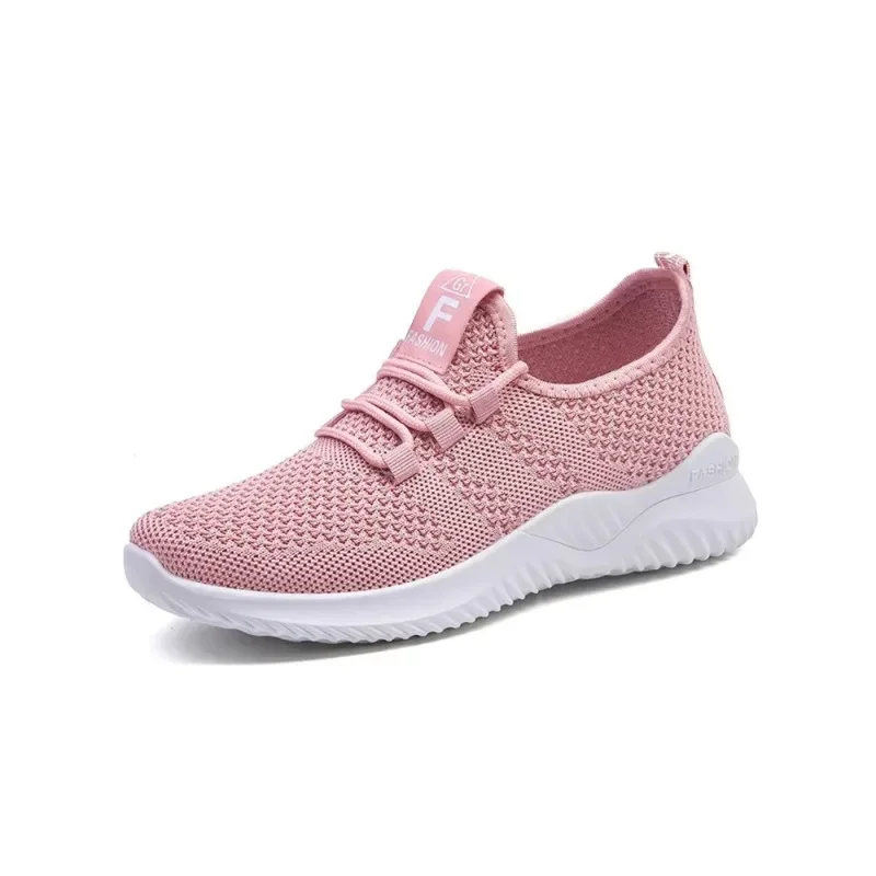 Shoes for women 2024 new casual fashion running shoes flying woven breathable women\'s shoes soft sole trend sneakers women