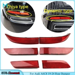 For Audi A6C8 19-24 Rear Bumper Light Rear Bumper Reflector Rear Bumper Light Reflective Trim Plate
