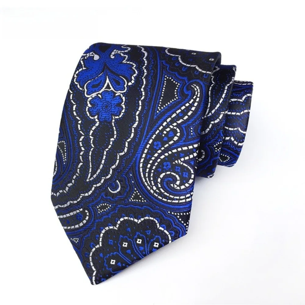 Luxury Paisley Floral Neck Ties Jacquard Accessories Groom Neck Wear Woven Collar Business Formal Tie Wedding