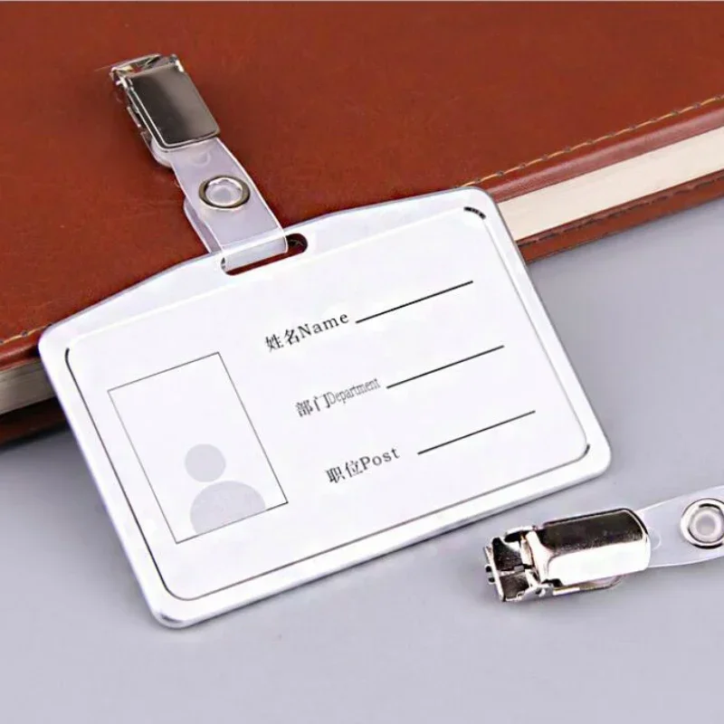 Aluminium Kaarthouder Met Lanyard Riem Personeel Werkkaart Id Houder Pass Toegang Kaart Hoes Zakelijke Benodigdheden