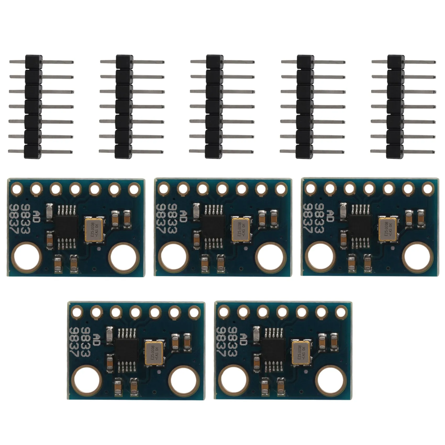 5Pcs AD9833 Programmable Microprocessors Serial Interface Sine Square Wave DDS, Signal Generator Module User-Friendly