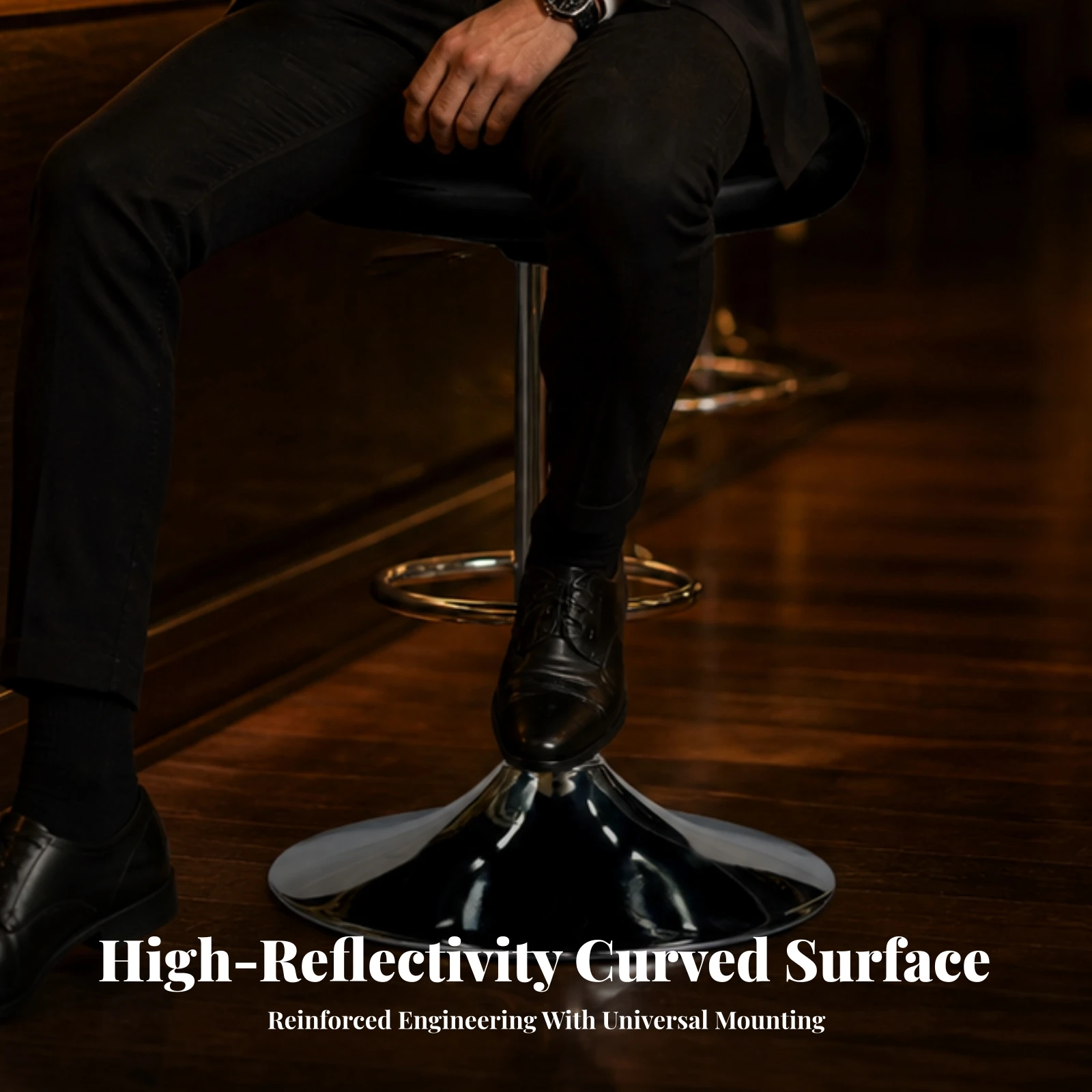 Barber Chair Base Stable Round Metal Base with Central Opening Sturdy Strong for Salon, Commercial Seating