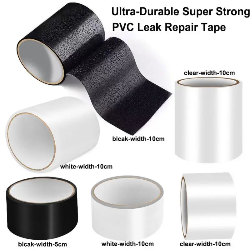 150 cm PVC-Leckreparaturband, stark klebendes Rohrpflaster für Löcher und Risse, wasserdichter Butyl-Aufkleber, sofortige Leckbefestigung, langlebiges Dichtmittel – Detail 6