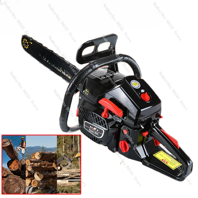 3.8KW High Power Hand Chain Saw Tool Grinder Cutting Machine Gas Gasoline Saw Logging Saws Wood Tools Powered Chainsaw Tool 1PC