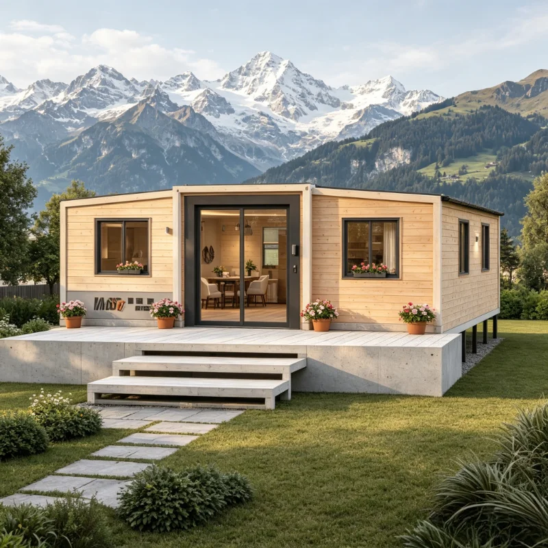 Quick Install Foldable House20ft 40ft Double Wing Expandable Container House Tiny Home Granny Flat Factory Price 2 Bedroom