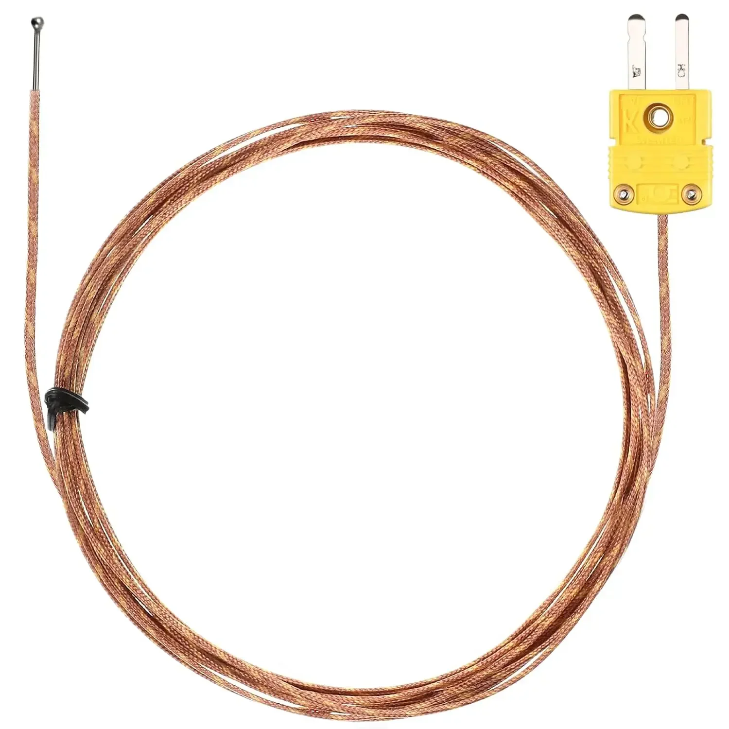 

1/3pcs K Type Thermocouple Probe Sensor Connector, 3 Meters Range from -50°C to 482 °C