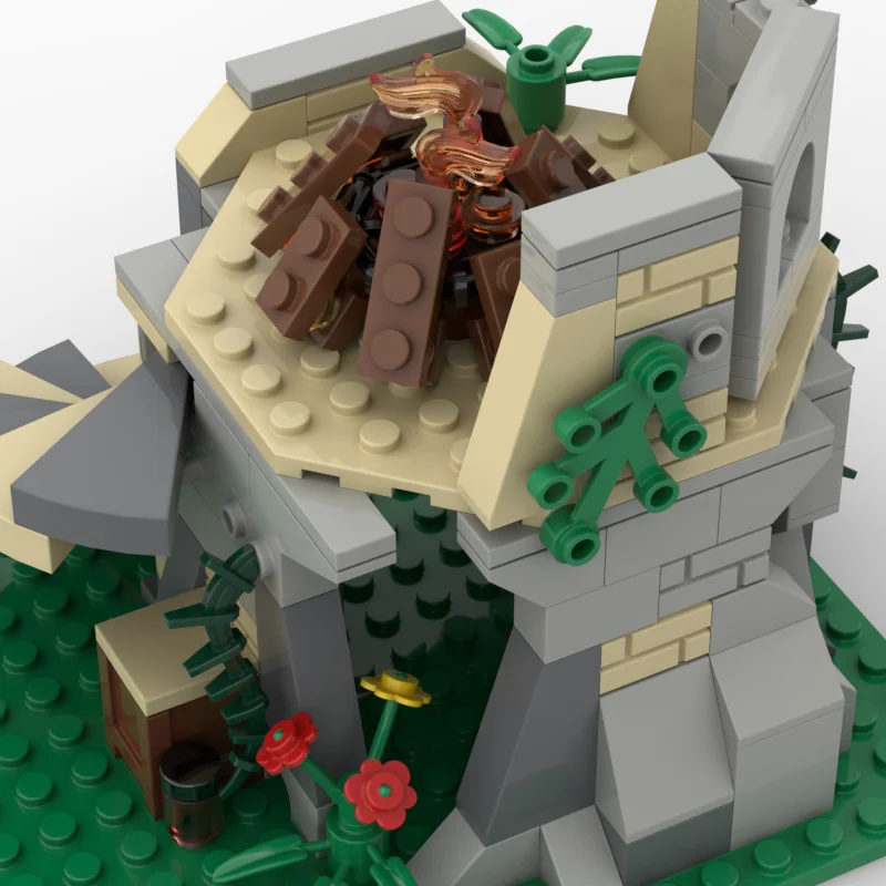 MOC اللبنات لعبة برج متناثرة نموذج تمثال مجموعة من 151 قطعة مجموعة ألعاب التجميع الإبداعية كهدية مناسبة ل