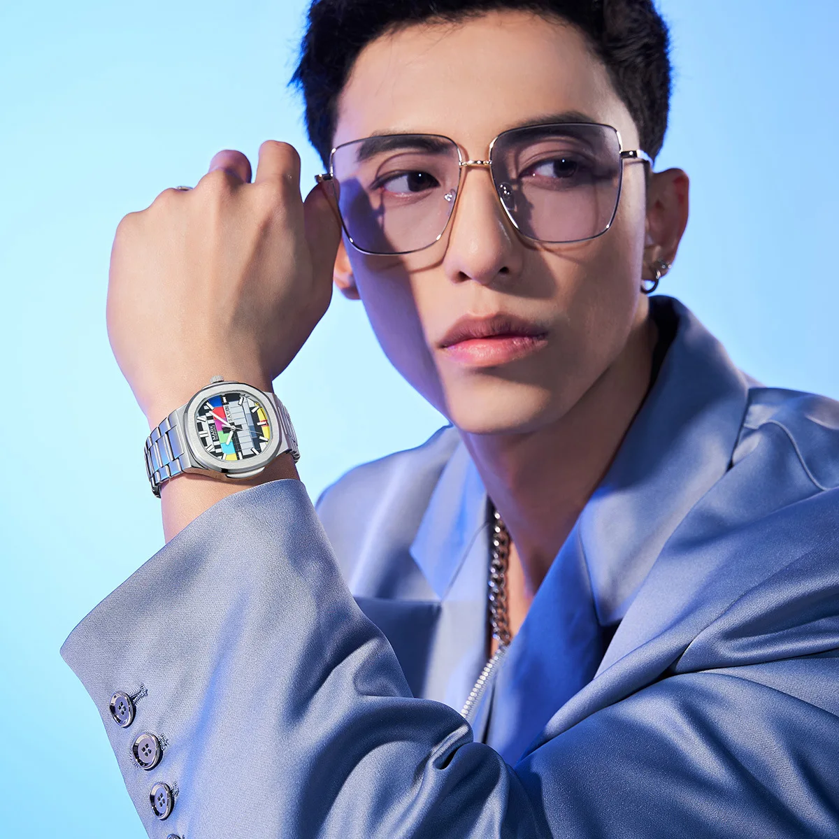 Mark fairwhale 5210 moda masculina relógio de quartzo retro tv dial calendário luminoso à prova dwaterproof água relógios esportivos casuais homem reloj hombre