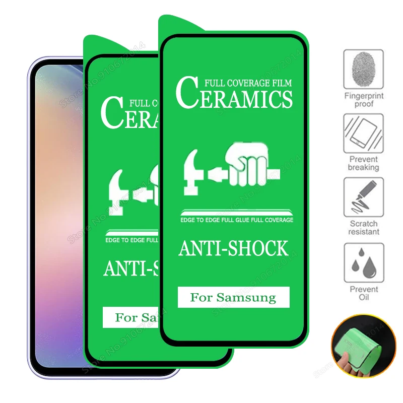 2-5 шт. керамическая пленка для Samsung Galaxy A54 A55 A35 A25 A15 A53 A52 A13 A14 A34 A32 A33 S20 S21 FE S22 S23 Plus Защитные пленки для экрана