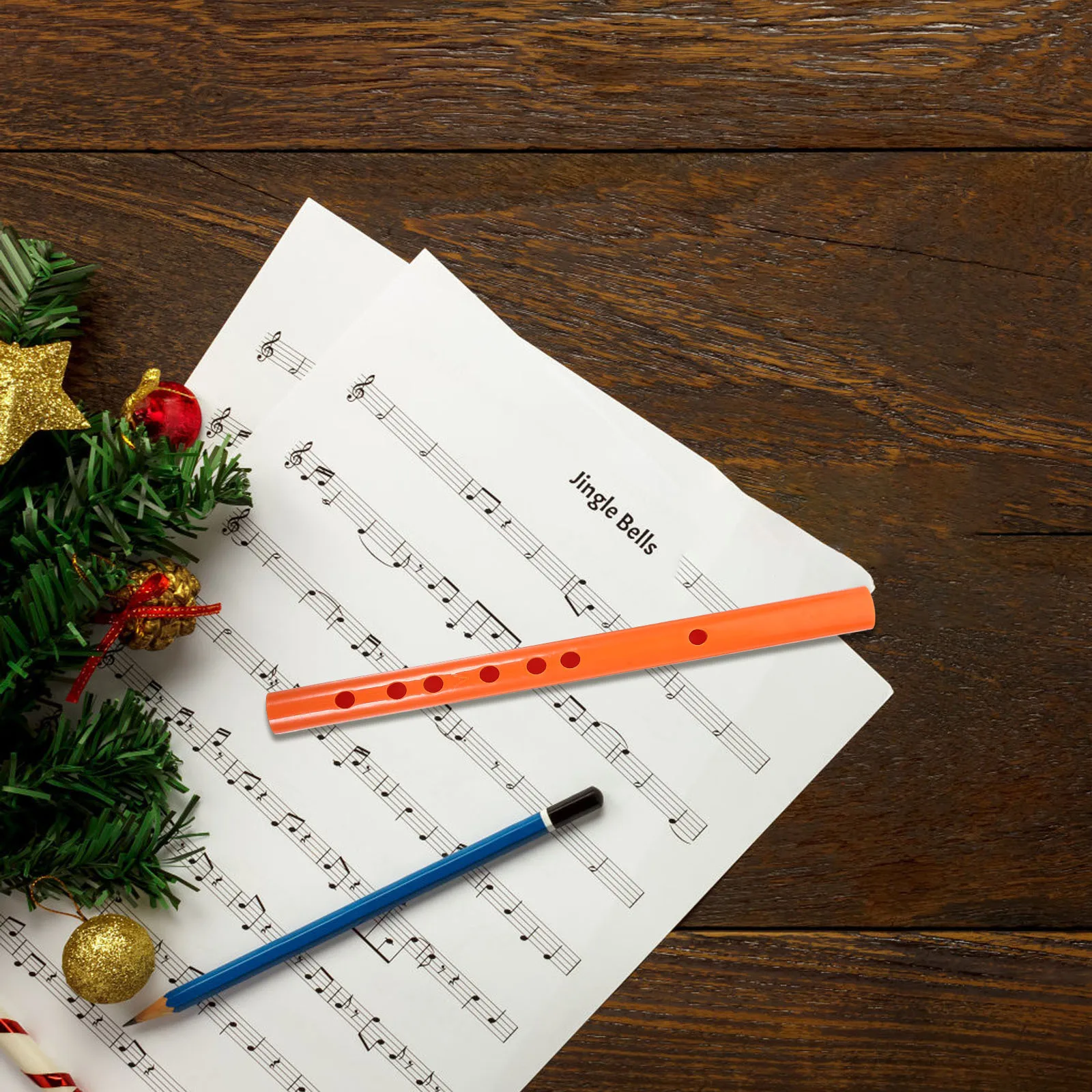 

3Pcs Resin Recorder Music Instrument 6 Holes Flute for Beginner Practice Adults Portable Recorder Flute