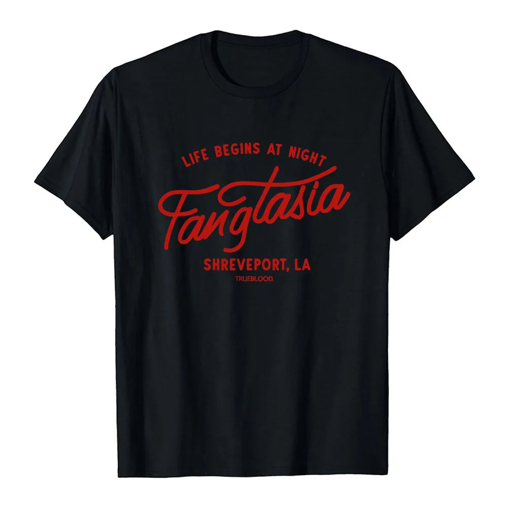 True Blood Fangtasia Club Tee Short Sleeve Cotton Summer Male T-shirt Casual O-neck Fashion Graphic Merch Unisex Streetwear Top