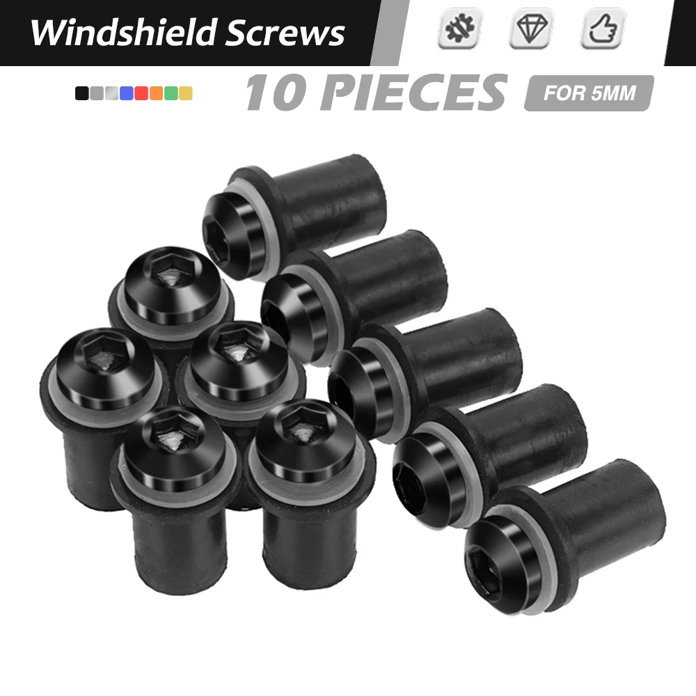 10 PCS Windscreen Bolt Screw Windshield Screw Bolt Kit For CFMOTO 250NK 150NK 300NK 400NK 400GT 600NK 650NK 650MT CLX700