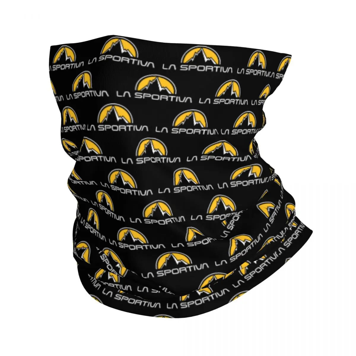 Custom La Sportiva Logo Bandana Winter Neck Warmer Women Windproof Wrap Face Scarf for Hiking Outdoor Sports Gaiter Headband