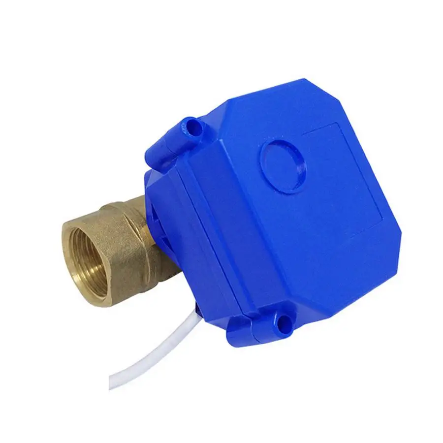 1/2 بوصة صمام كروي كهربائي صغير 24VDC SS304 الفولاذ المقاوم للصدأ اتجاهين الربيع عودة المياه OEM التخصيص