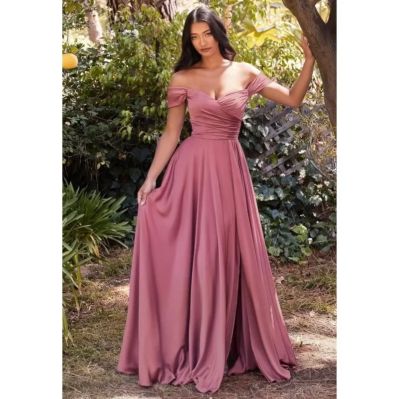 Wakuta Wakuta Sexy Bra Card Shoulder Pleated Dress Elegance Open Back Puff Dress Anniversary Banquet Dress Платье Свадебно