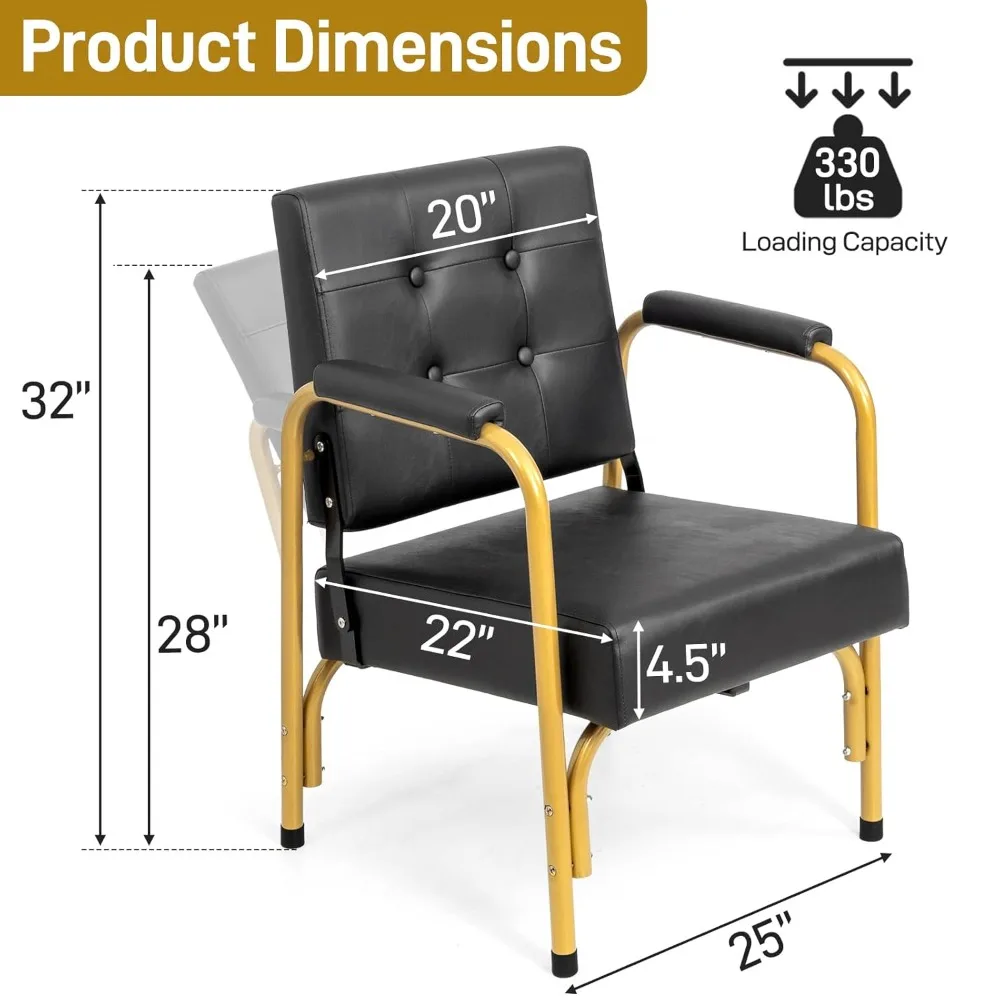 كرسي شامبو للاستلقاء التلقائي، كرسي حلاقة محمول لصالونات التجميل مع مسند ظهر مائل، معدات تجميل سبا شديدة التحمل #2