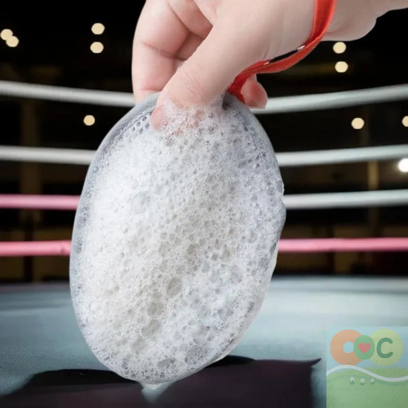 

Пенящаяся сетка для очищения ванны со шнурком, двусторонняя овальная сумка для мыла, отшелушивающая скруббер для тела, губки, сетчатый карман для мыла для ванной комнаты