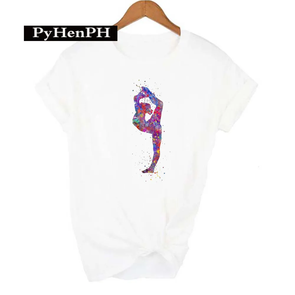 Gymnast Dancer T Shirt  Fashion Gymnast Artistic Gymnastics Printed T-shirt for Women Parent-child Clothing Oversized T Shirt