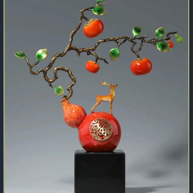 

Gourd persimmon everything persimmon Ruyi ornament living room lucky entrance decoration housewarming gifts