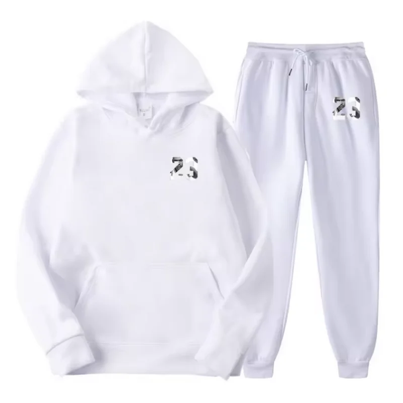 2024 Hoodie men\'s tracksuit Spring women\'s 2-piece hoodie men\'s and women\'s tracksuit Hoodie + sweatpants tracksuit set