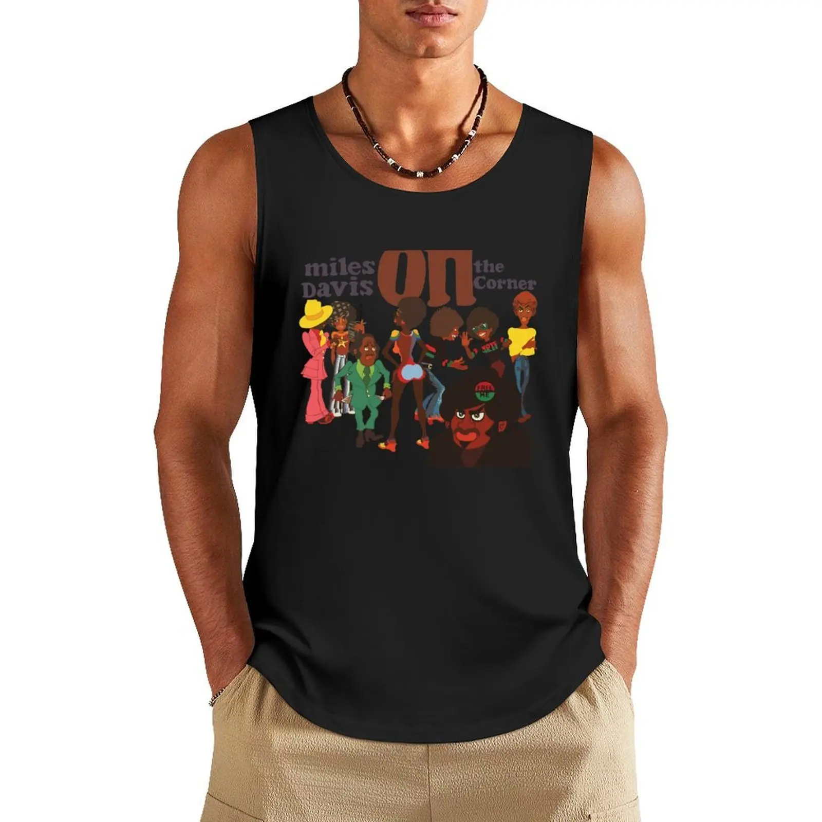 

Corner Tank Top Gym t-shirt man Man gym clothes anime gym