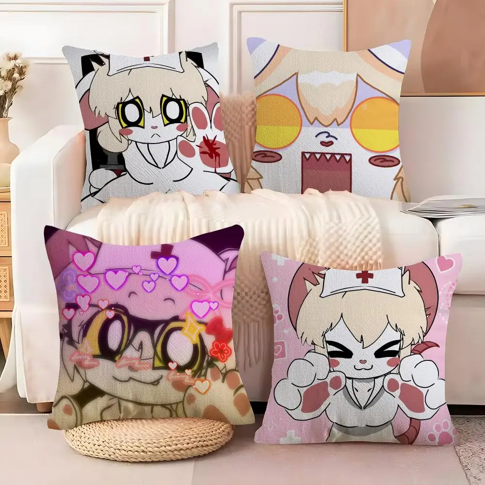 Anime terrible mouse lorna Cushion Cover  Plush Fabric Soft Double Sided Print Sofa Cushion Cover Throw Pillow Covers