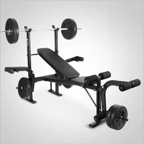 Indoor multi-function, household, supine board, weight bed, barbell rack, bench press