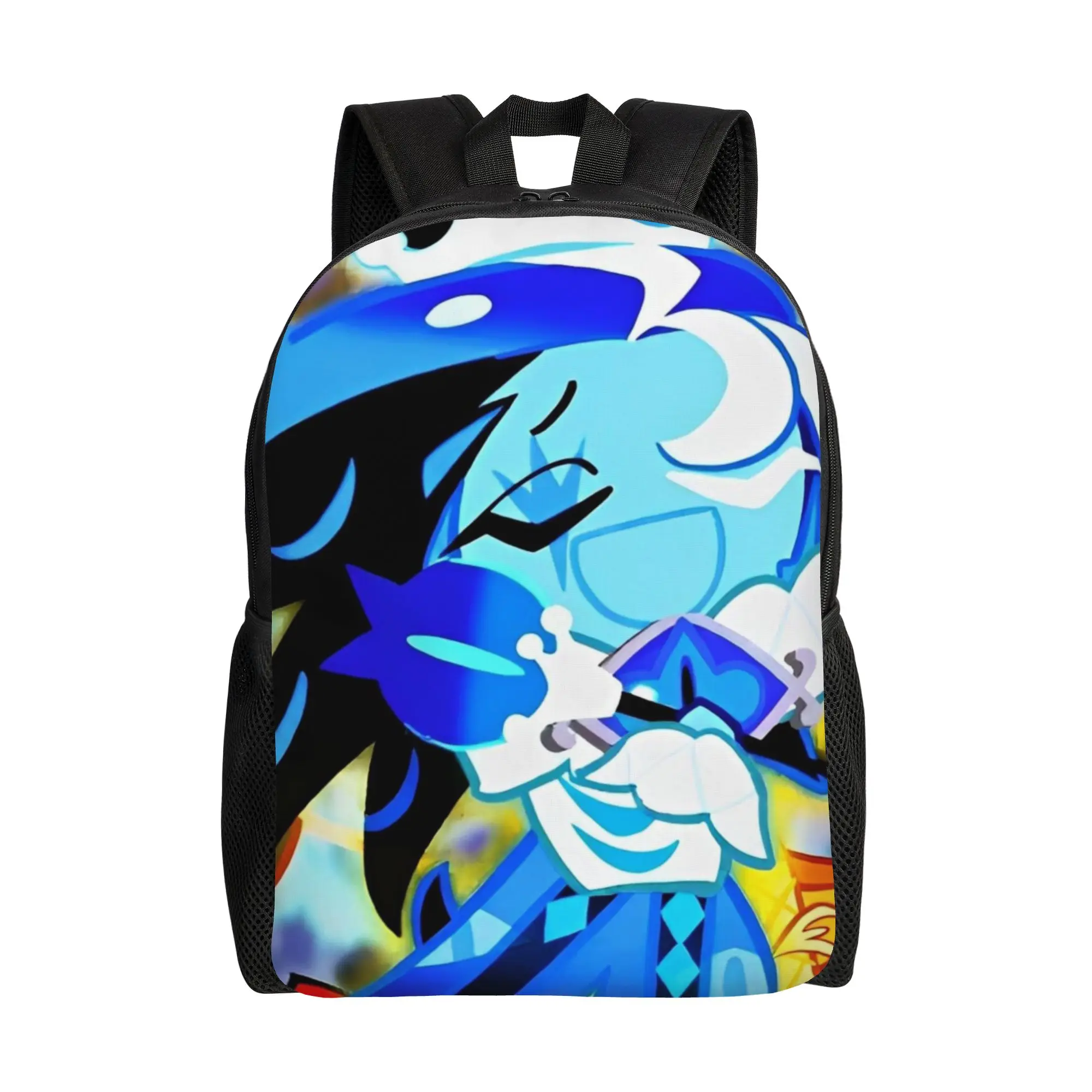 

Shadow Milk Cookie Run Kingdom Backpack for Men Women Student Hiking Travel Daypack Cute Cartoon Anime Shoulder Bag with Pocket