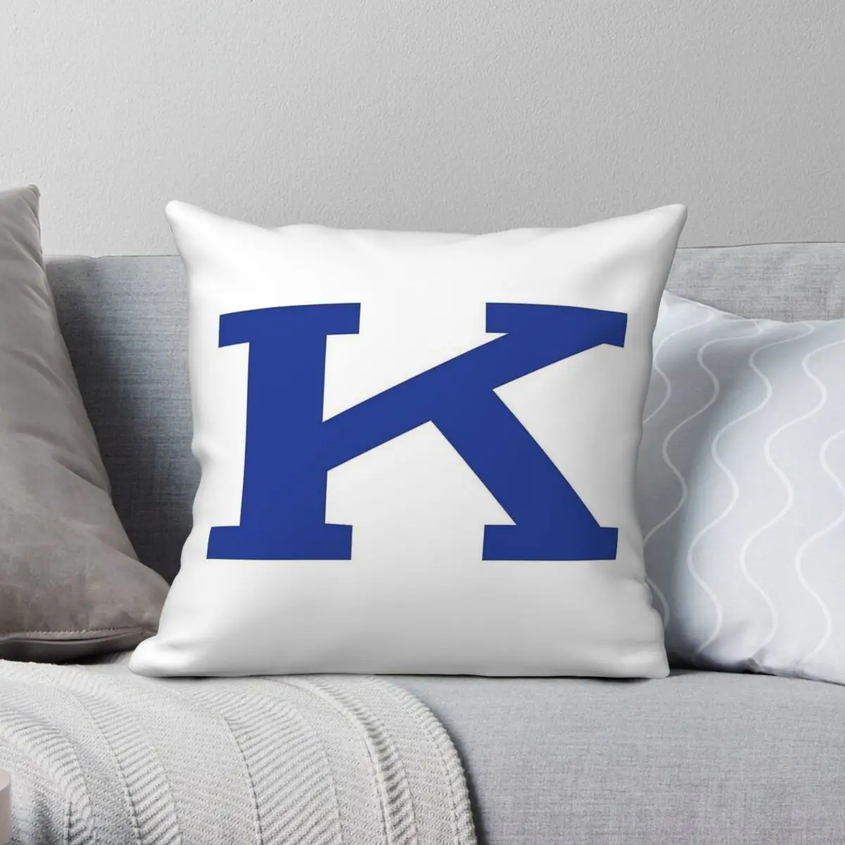 University Of Kentucky Power K Pillowcase Polyester Linen Velvet Creative Zip Decorative Home Cushion Case 45x45