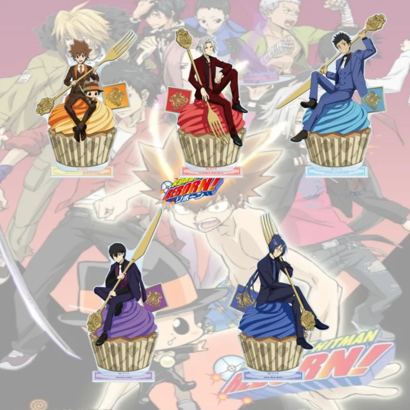 Katekyō Hitman Reborn! 15CM Acrylic Stand figure Stand Plate Cosplay Prop Decor Cartoons present Friend Festivals Keychain