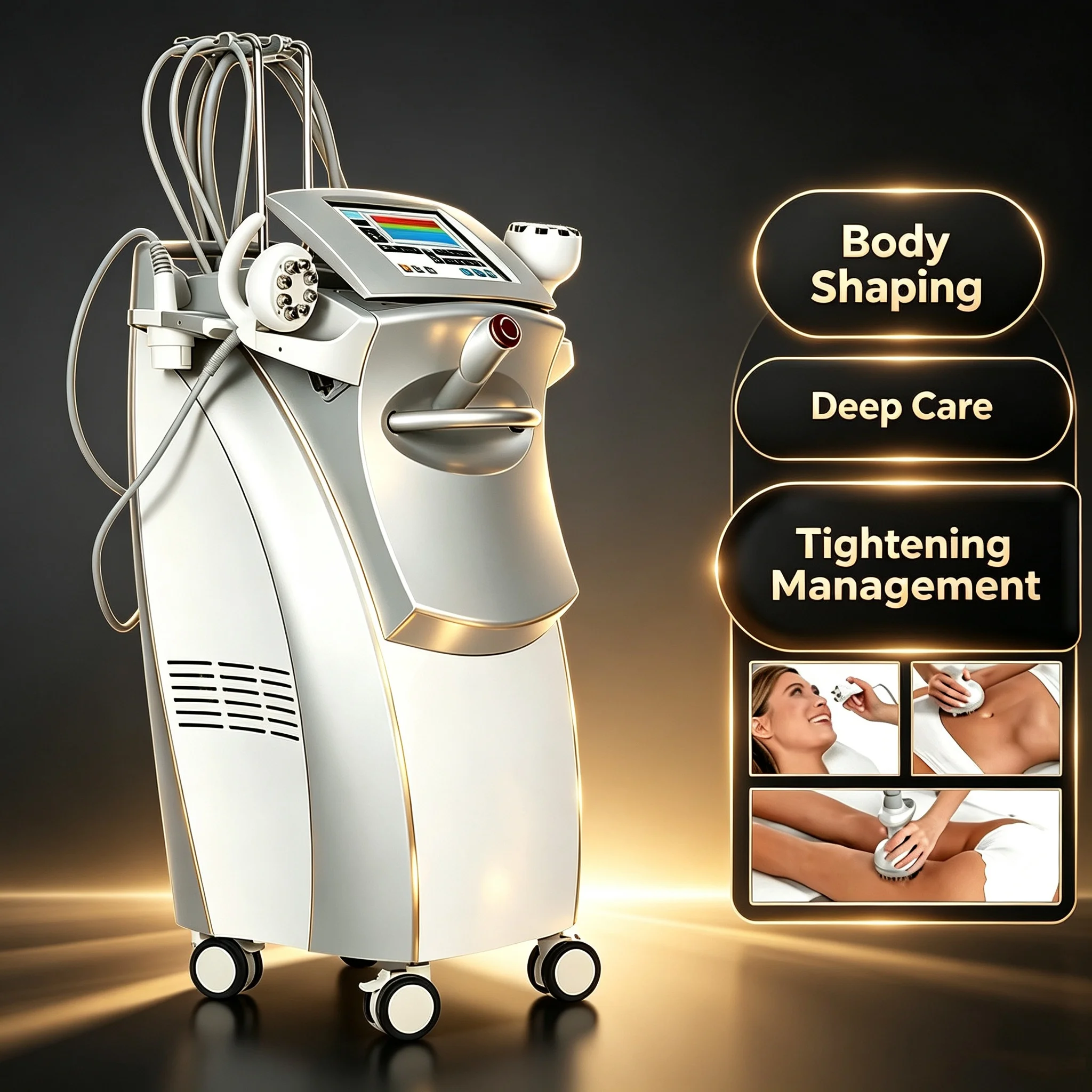 Newest Hot Sale Multifunctional Beauty Machine - Vacuum Slimming Skin Tightening Lifting & Fat Removal, Home Salon Spa Equipment