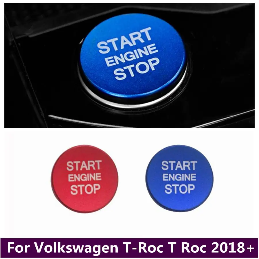 

Car Accessories Engine Start Stop Ring Keyless Start System Button Decor Cover Trim Fit For Volkswagen T-Roc T Roc 2018 - 2022