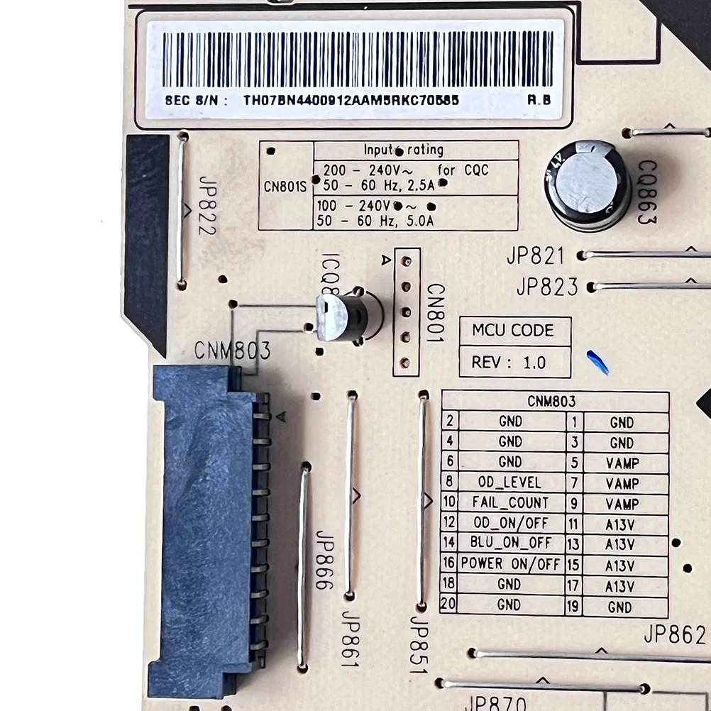 Brand New Genuine Power Supply Board BN44-00912A L65E8NR_MHS fits UN65MU850DF UN65MU8000F UN65MU8500F UN65MU9000F UN65MU800DF TV